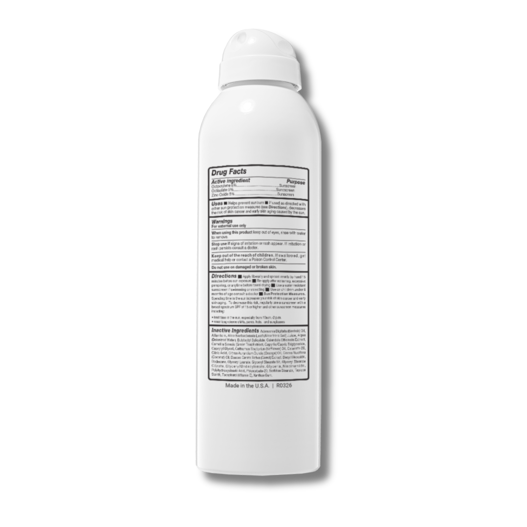 BodyShield SPF 30 — back label with directions and ingredients