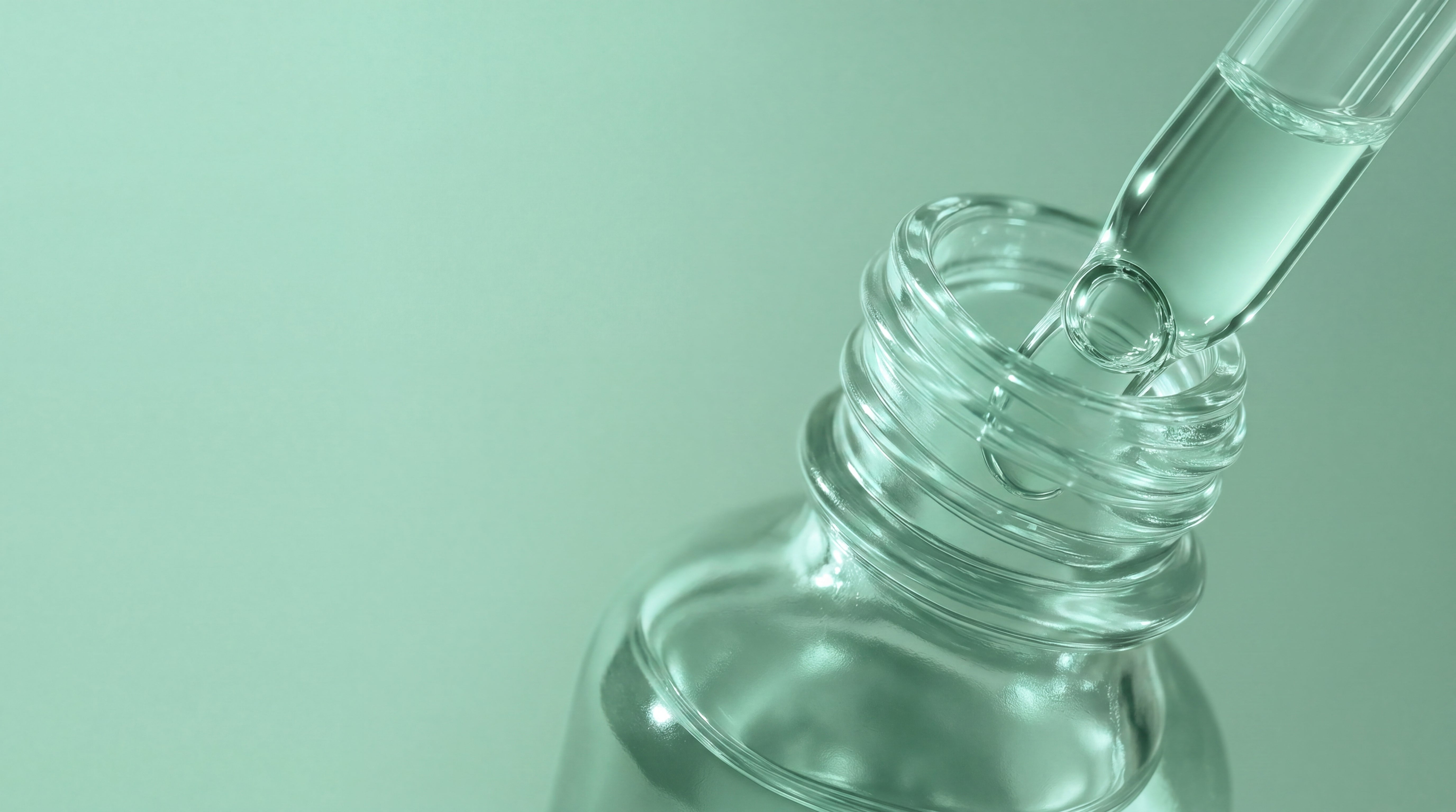 Close-up of a FACE by Dr. Craft serum dropper and bottle — physician-curated medical-grade skincare.