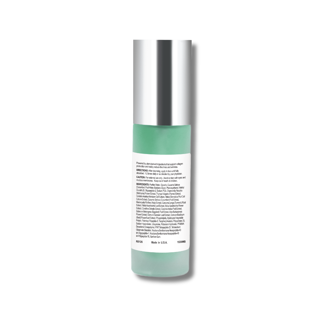 GFx Regenerative Serum — back label with directions and ingredients