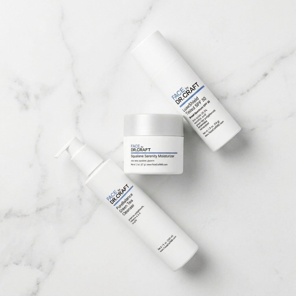 Daily Essentials Starter — physician-curated 3-product starter skincare kit by FACE by Dr. Craft