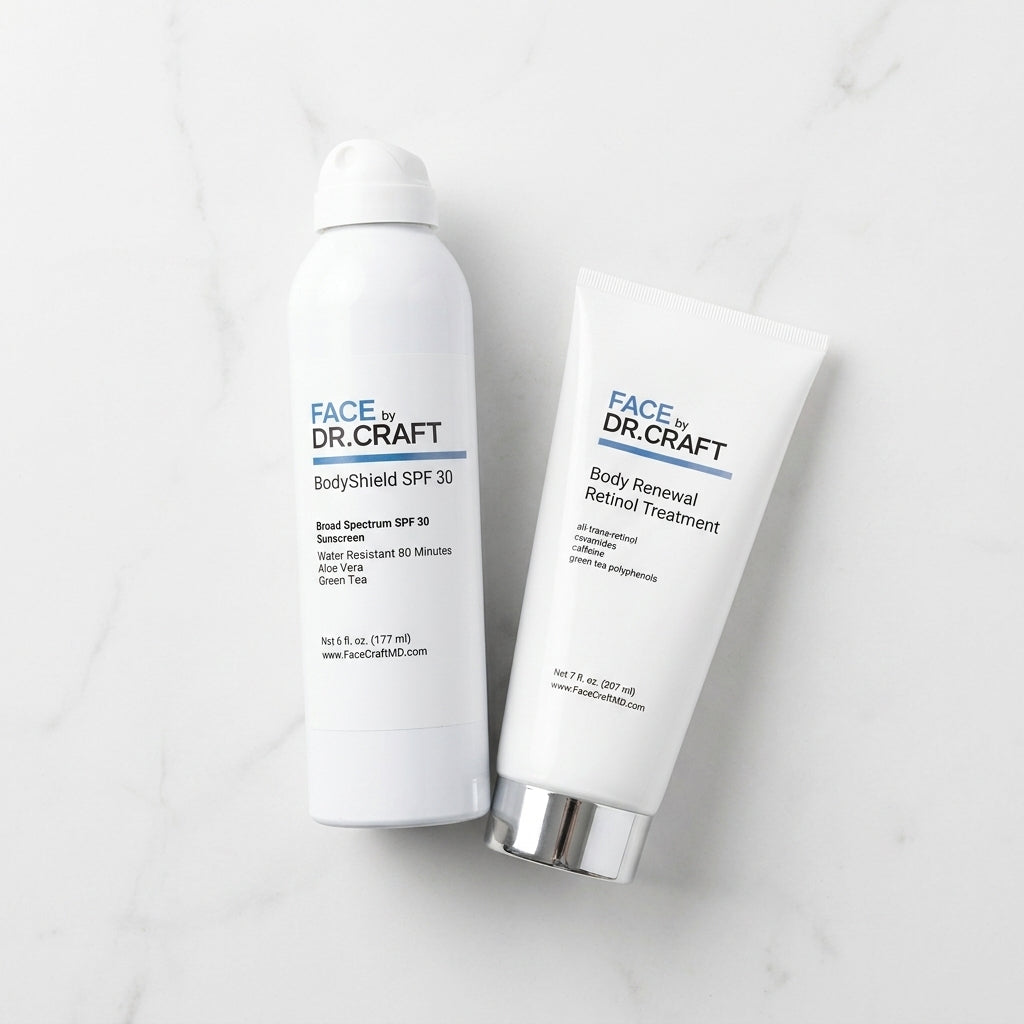 Body Renewal System — retinol and mineral SPF body anti-aging bundle by FACE by Dr. Craft