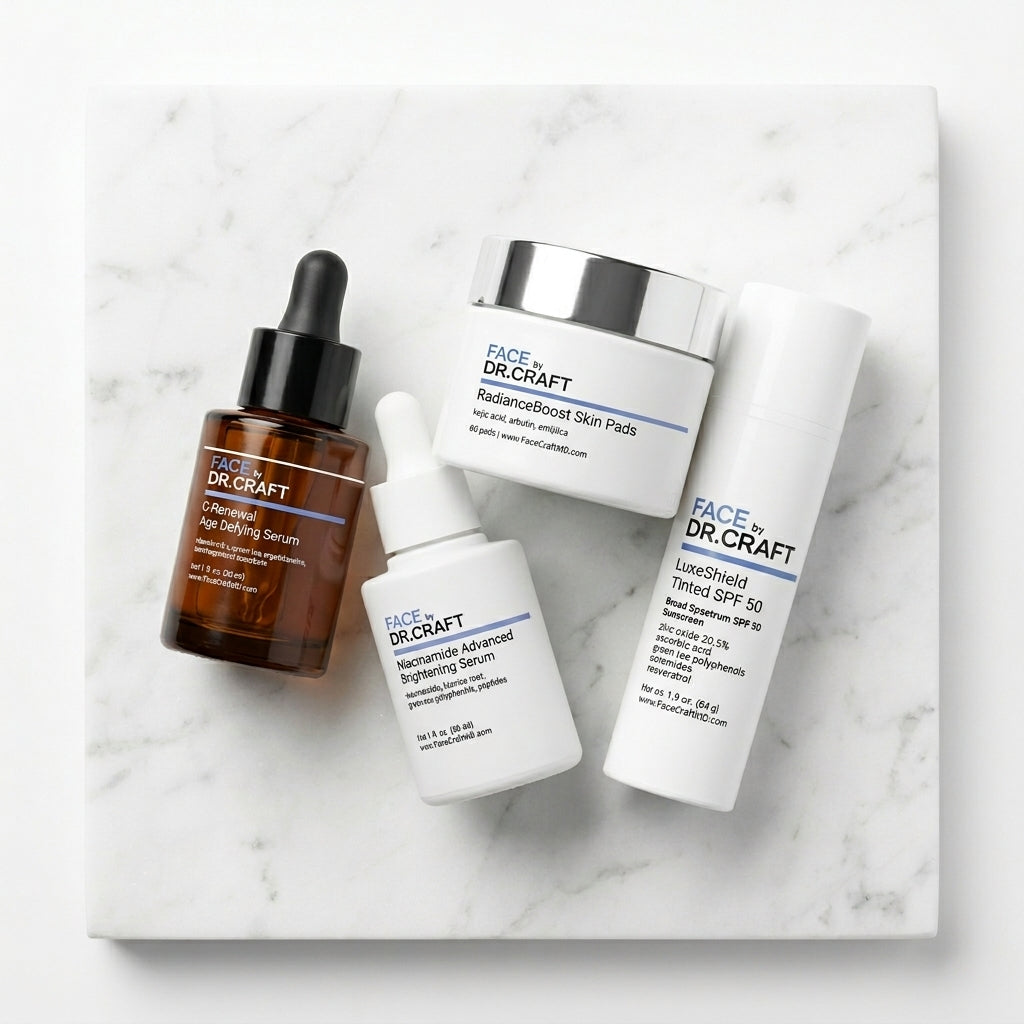 Radiance Reset Collection — 3-product physician brightening and dark spot protocol by FACE by Dr. Craft
